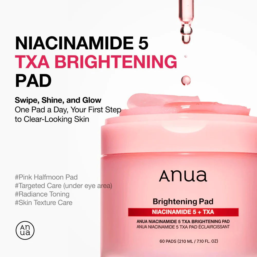 ANUA Niacinamide 5 TXA Brightening Pad 60 Pads Health & Beauty