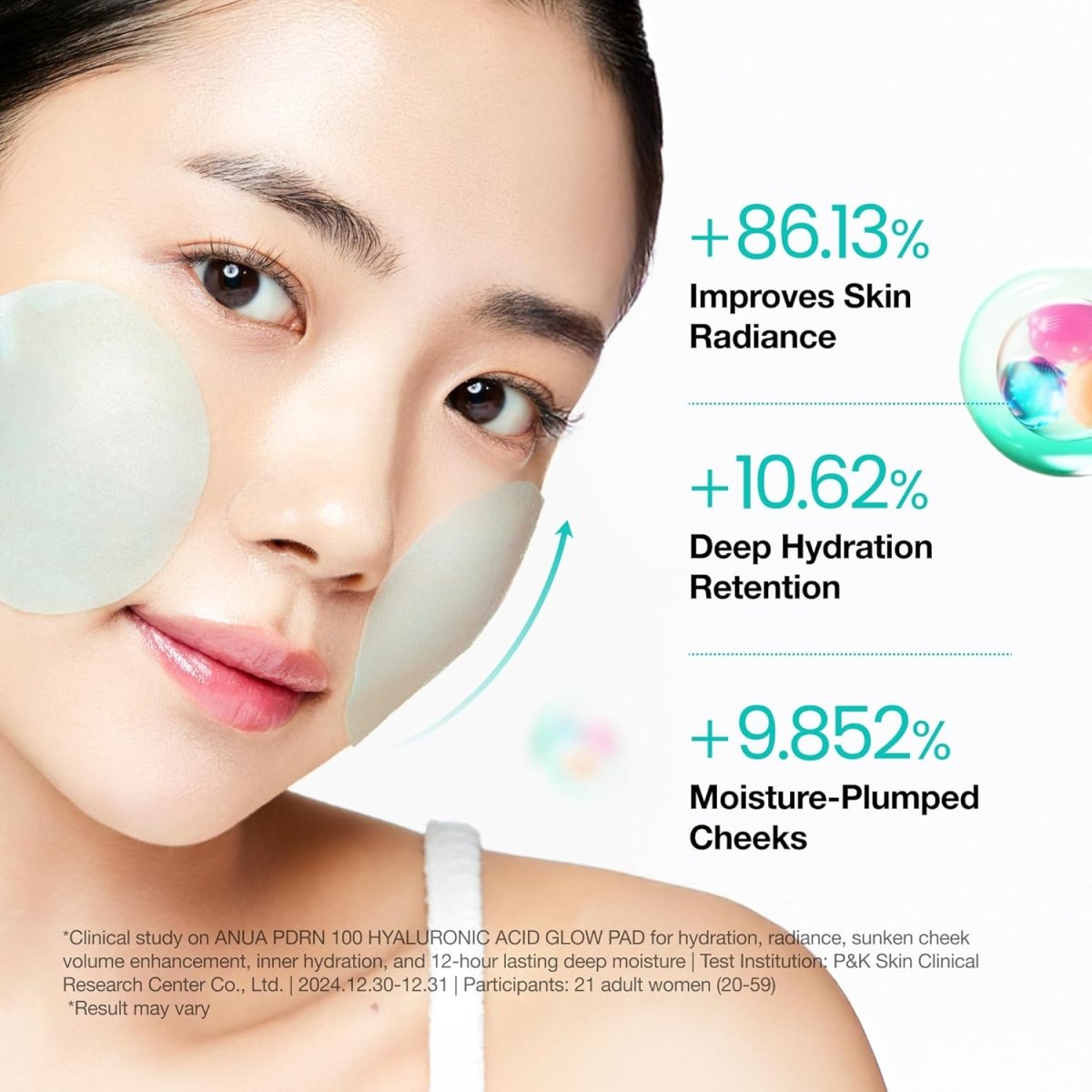 ANUA PDRN 100 Hyaluronic Acid Glow Pad 60 Pads Health & Beauty