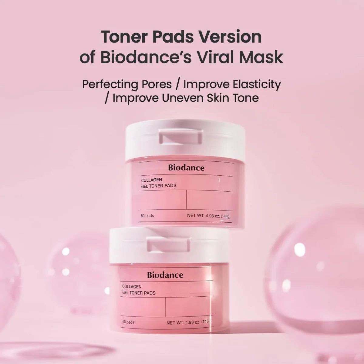 BIODANCE Collagen Gel Toner Pads 60 Pads Health & Beauty
