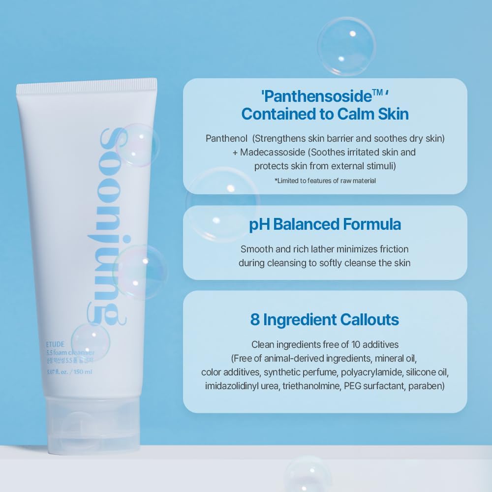 ETUDE HOUSE Soon Jung 5.5 Foam Cleanser 150ml Health & Beauty