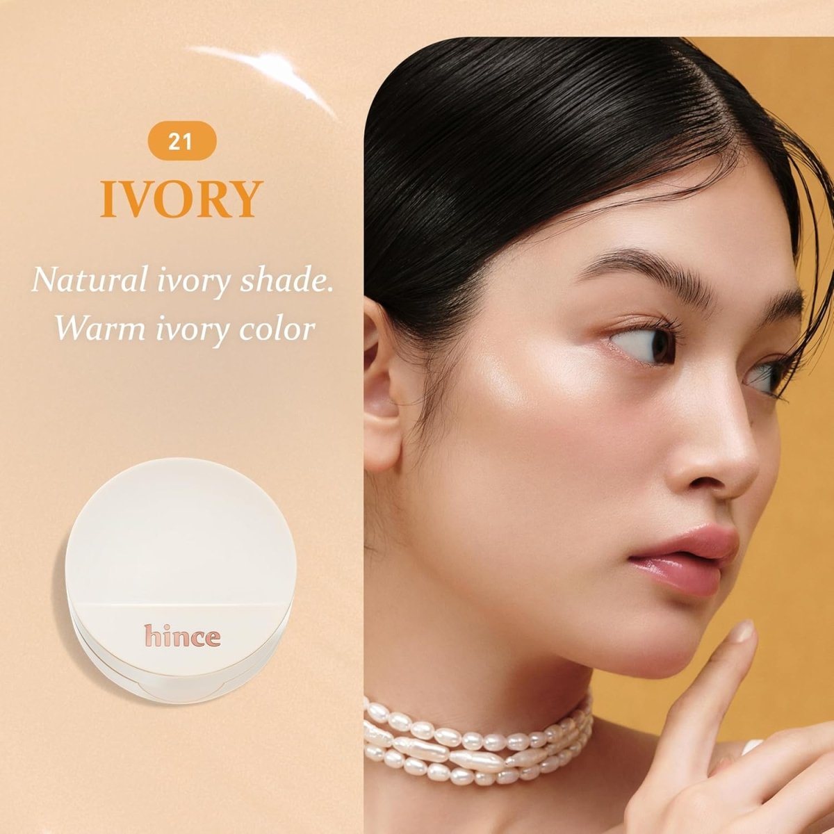 hince Second Skin Glow Cushion 12g - #21 Ivory Health & Beauty oceanbuy beauty markham toronto free ship USA asian korean skincare