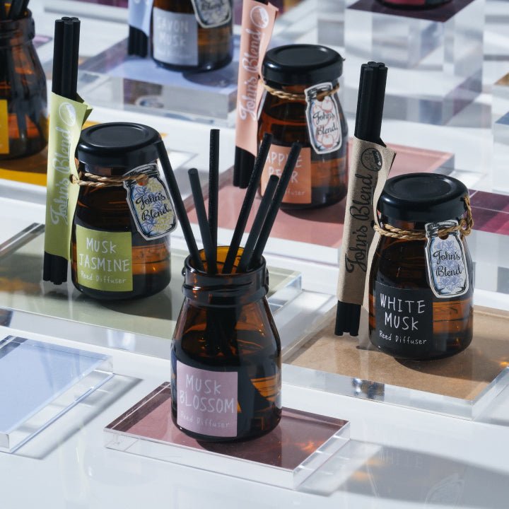 JOHN'S BLEND Mini Reed Diffuser 50ml - Savon Musk Home & Garden oceanbuy beauty markham toronto free ship USA asian korean skincare