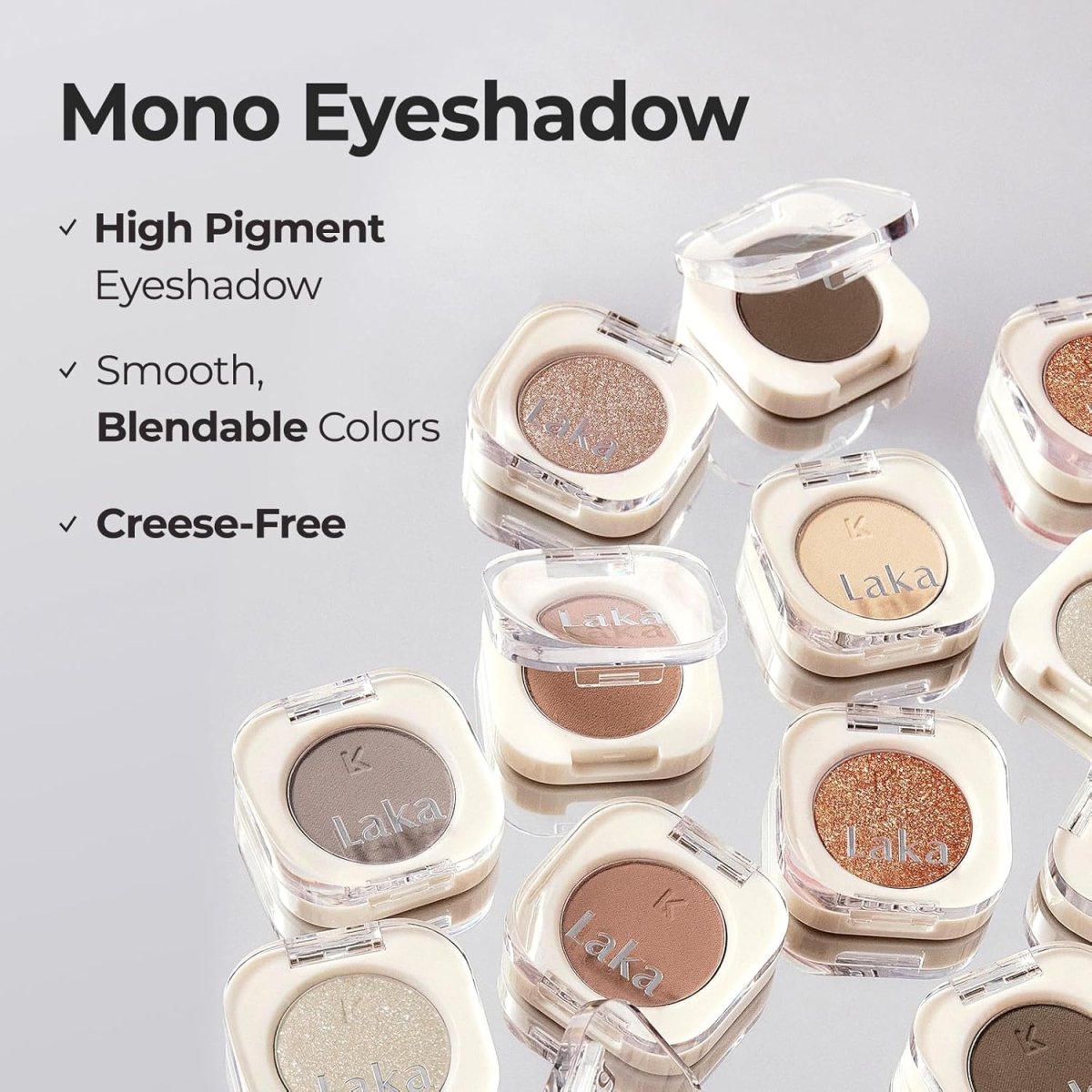 Laka Mono Eyeshadow 1.8g - 6 Color to Choose Health & Beauty