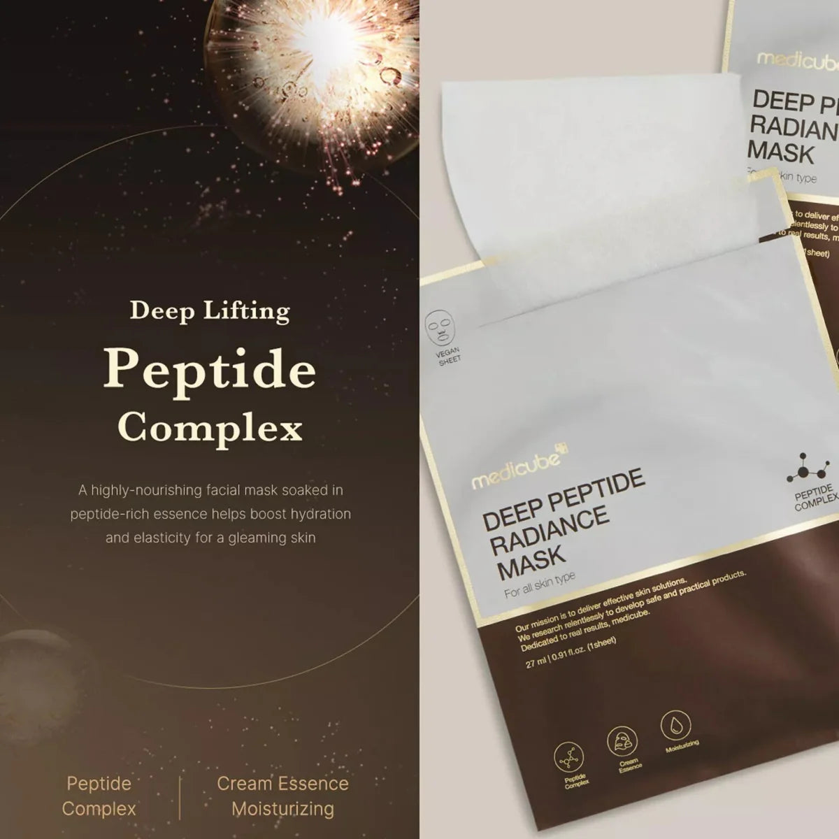 MEDICUBE Deep Peptide Radiance Mask 1Pcs Health & Beauty oceanbuy beauty markham toronto free ship USA asian korean skincare