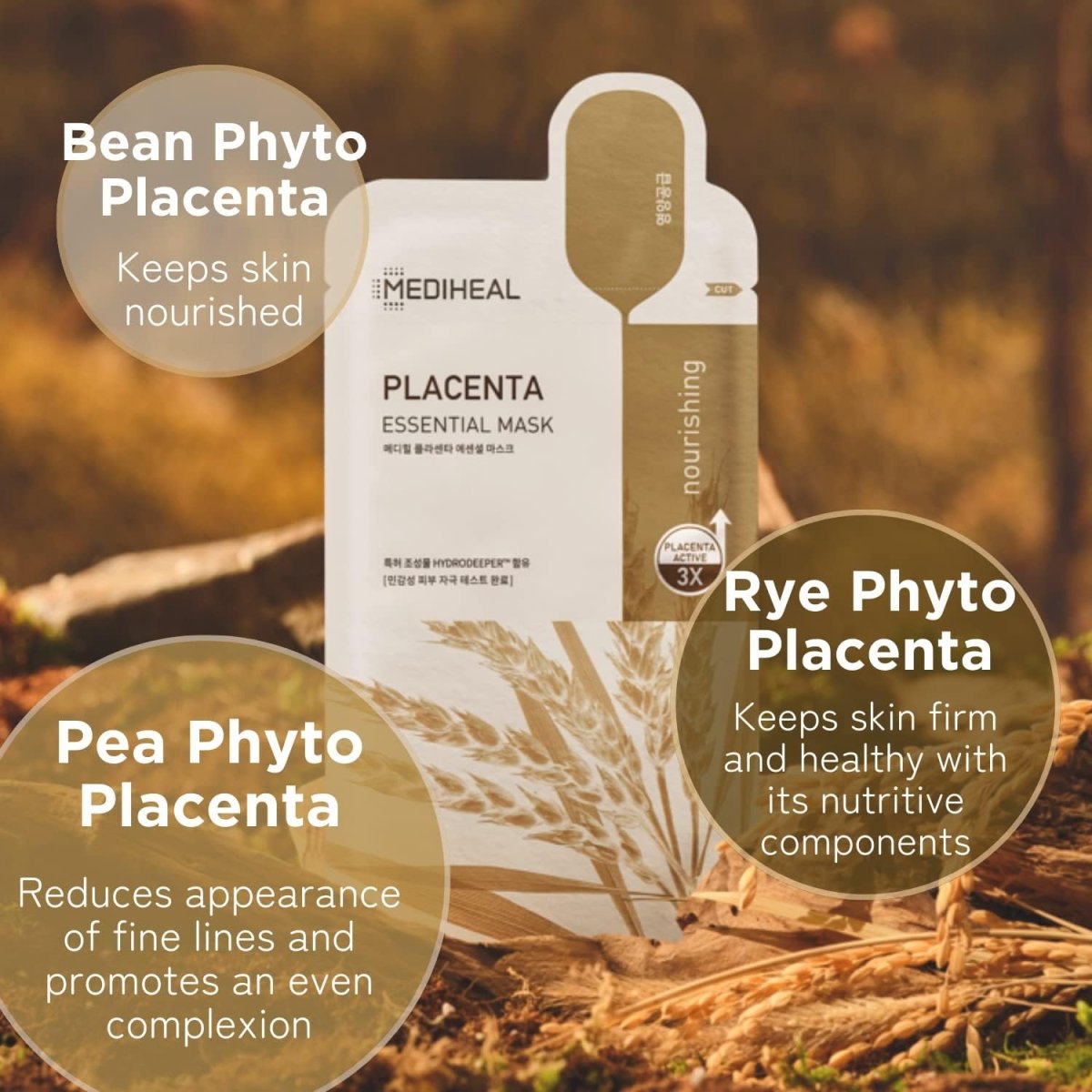 MEDIHEAL Placenta Essential Mask 10Pcs Health & Beauty oceanbuy beauty markham toronto free ship USA asian korean skincare