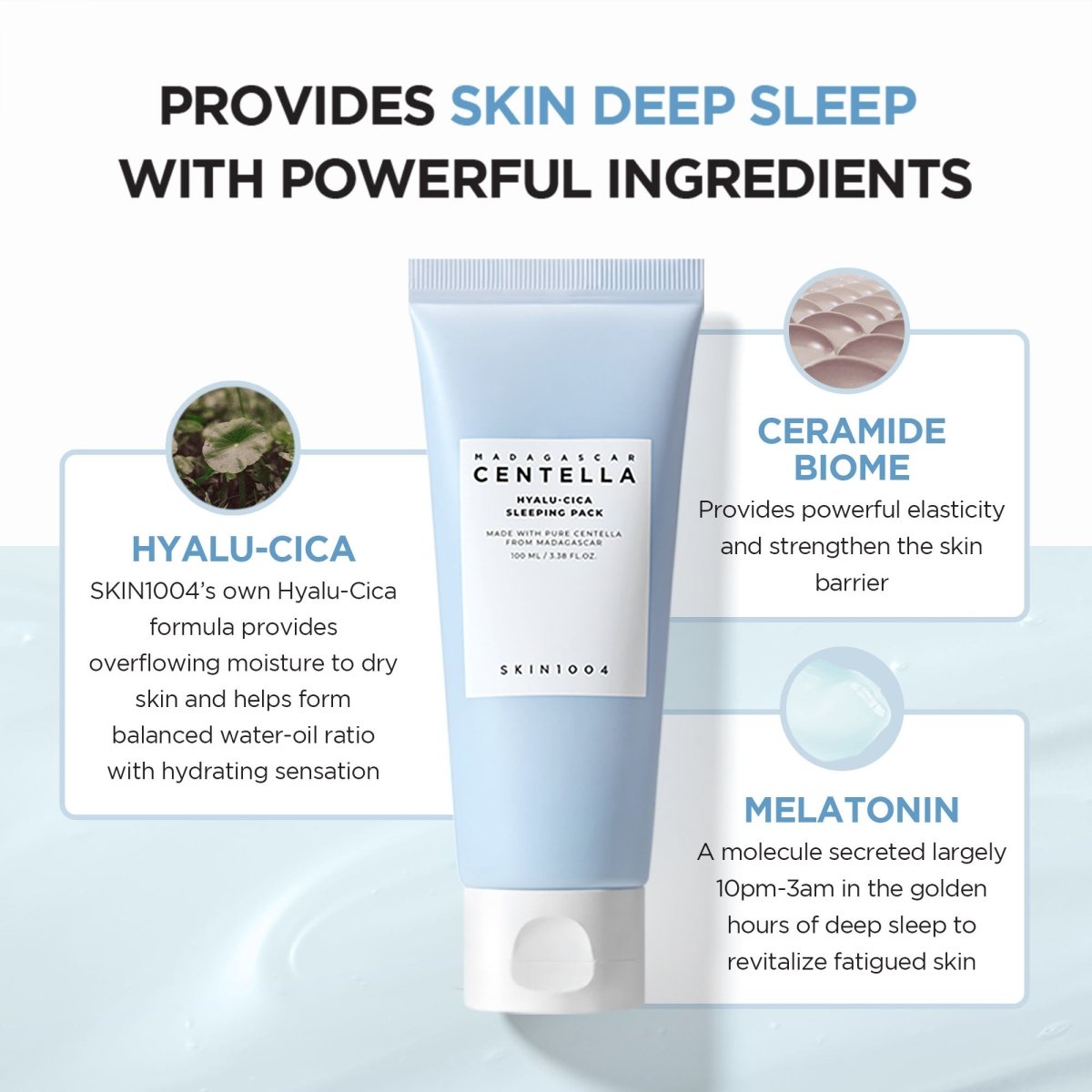 SKIN1004 Madagascar Centella Hyalu - Cica Sleeping Pack 100ml Health & Beauty Kbeauty markham toronto free ship USA asian korean