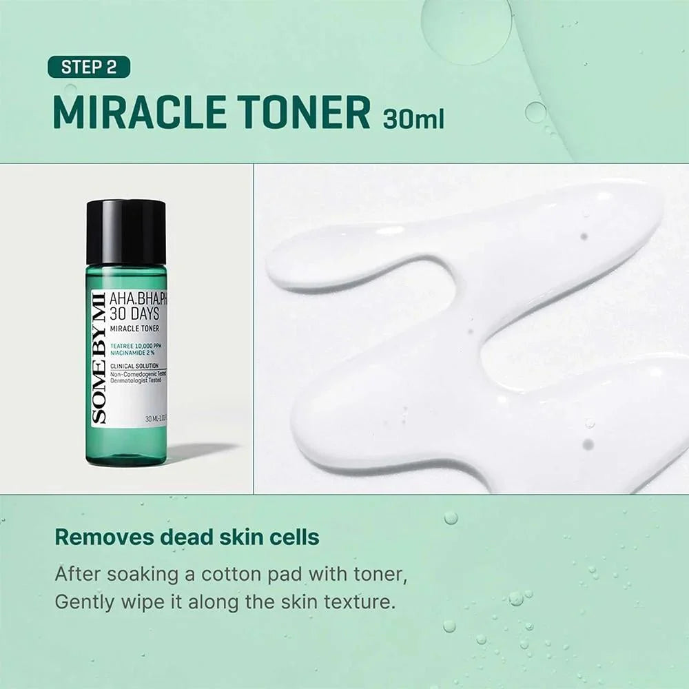 SOME BY MI AHA.BHA.PHA 30 Days Miracle Starter Skin Care Kit Health & Beauty
