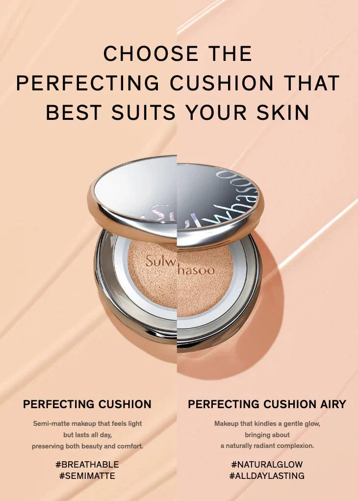 SULWHASOO Perfecting Cushion 15g*2 - 23N1 Sand (With Refill Core) Health & Beauty Kbeauty markham toronto free ship USA asian korean