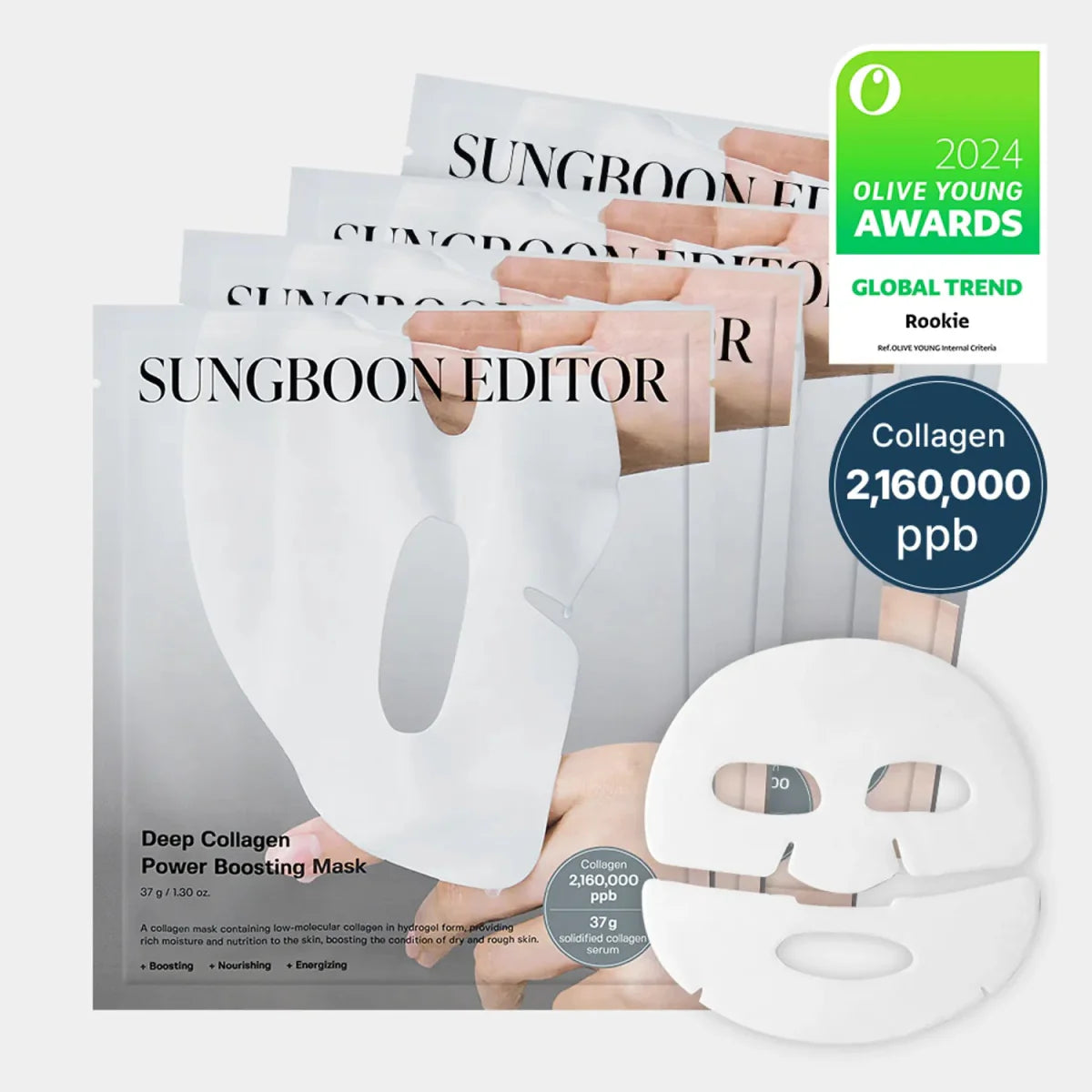 SUNGBOON EDITOR Deep Collagen Power Boosting Mask 4Pcs Health & Beauty oceanbuy beauty markham toronto free ship USA asian korean skincare
