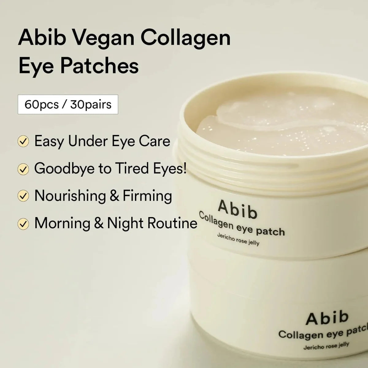 ABIB Collagen Eye Patch Jericho Rose Jelly 60Pcs Health & Beauty