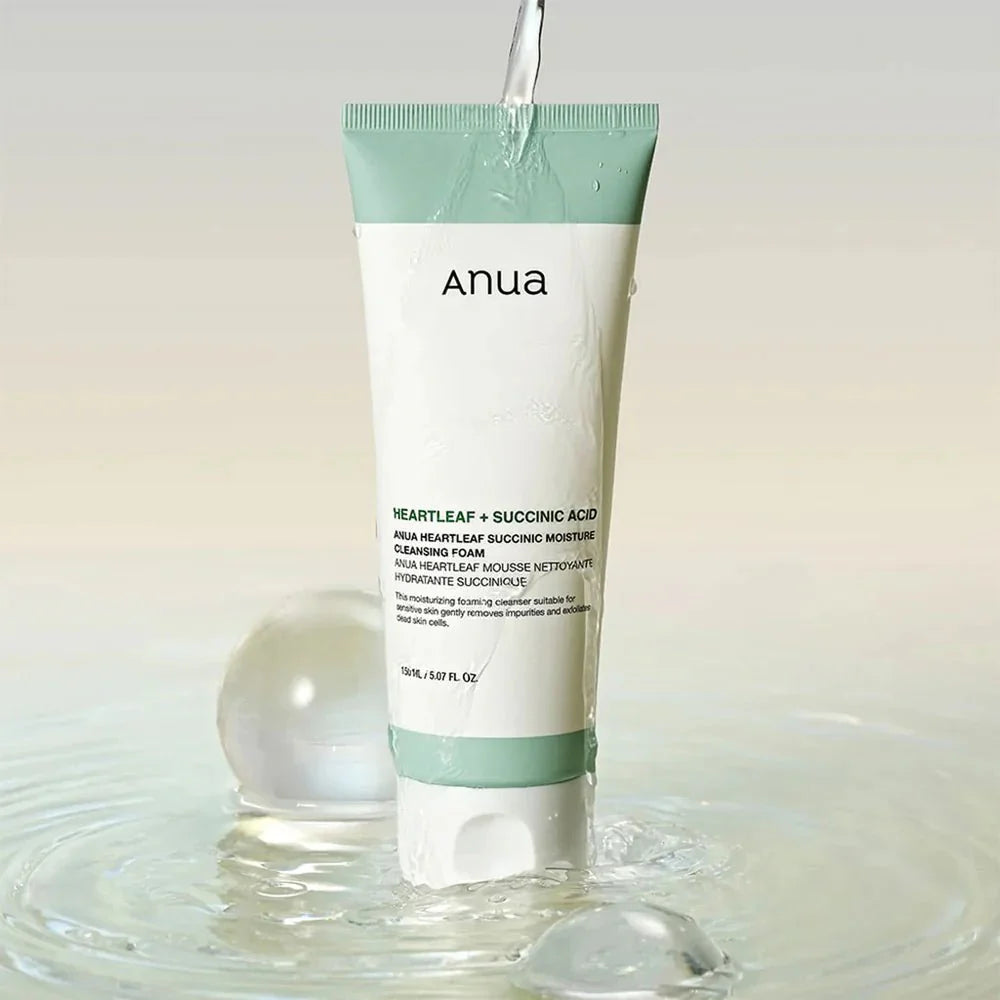 ANUA Heartleaf Succinic Moisture Cleansing Foam 150ml Health & Beauty Kbeauty markham toronto free ship USA asian korean