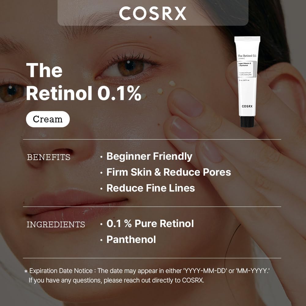 COSRX Retinol 0.1% Cream 20ml Health & Beauty oceanbuy beauty markham toronto free ship USA asian korean skincare