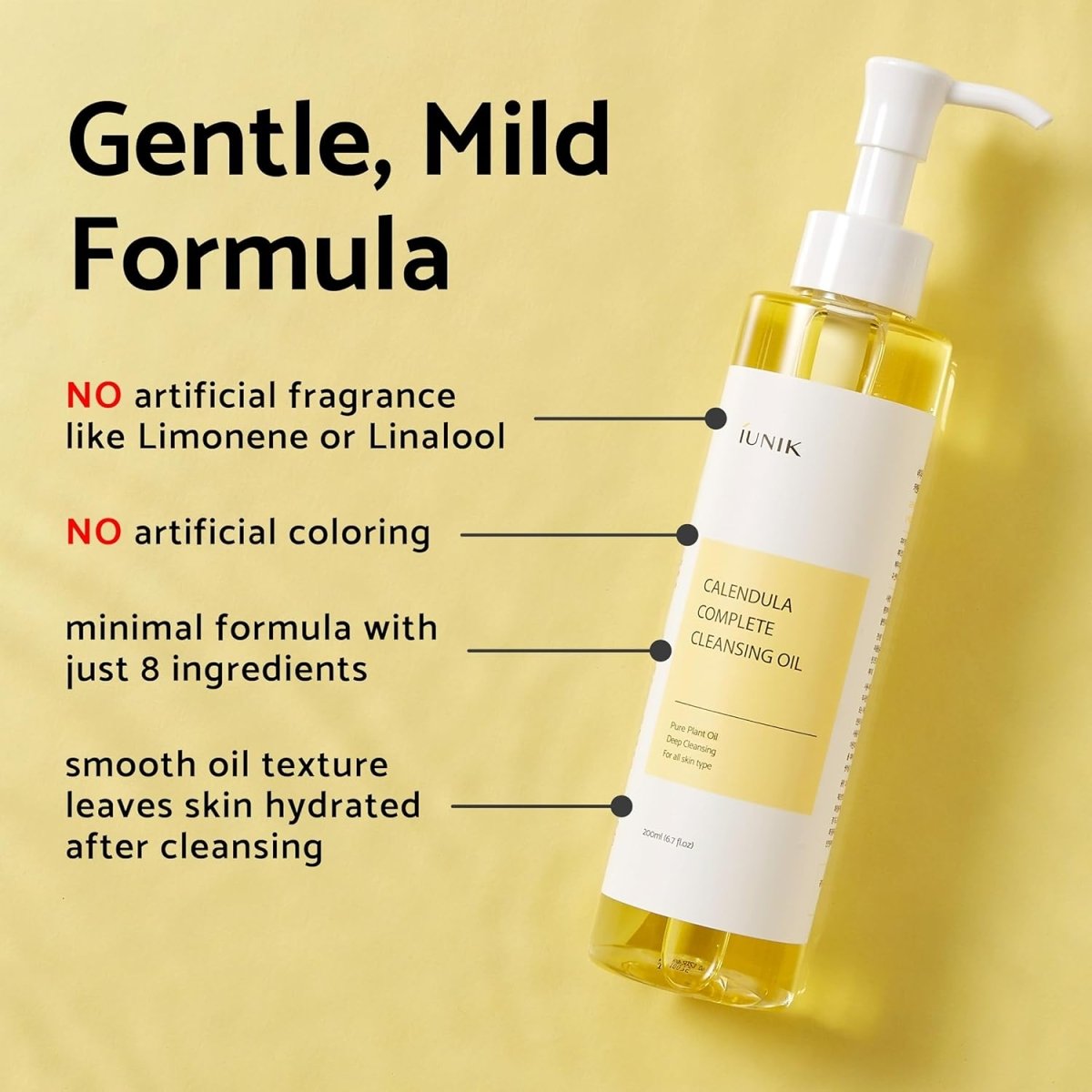 iUNIK Calendula Complete Deep Cleansing Oil 200ml Health & Beauty