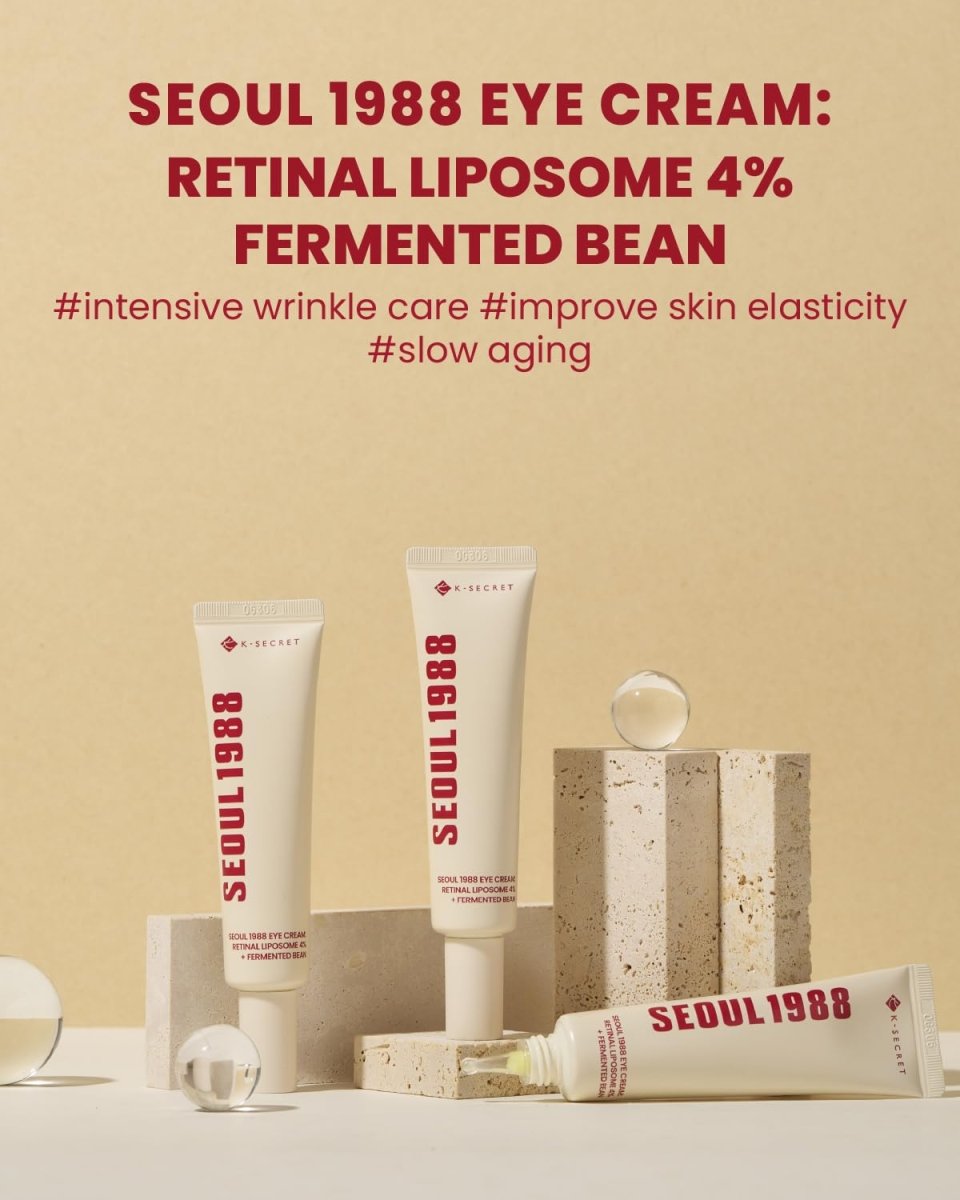 KSECRET Seoul 1988 Eye Cream: Retinal Liposome 4% + Fermented Bean Health & Beauty
