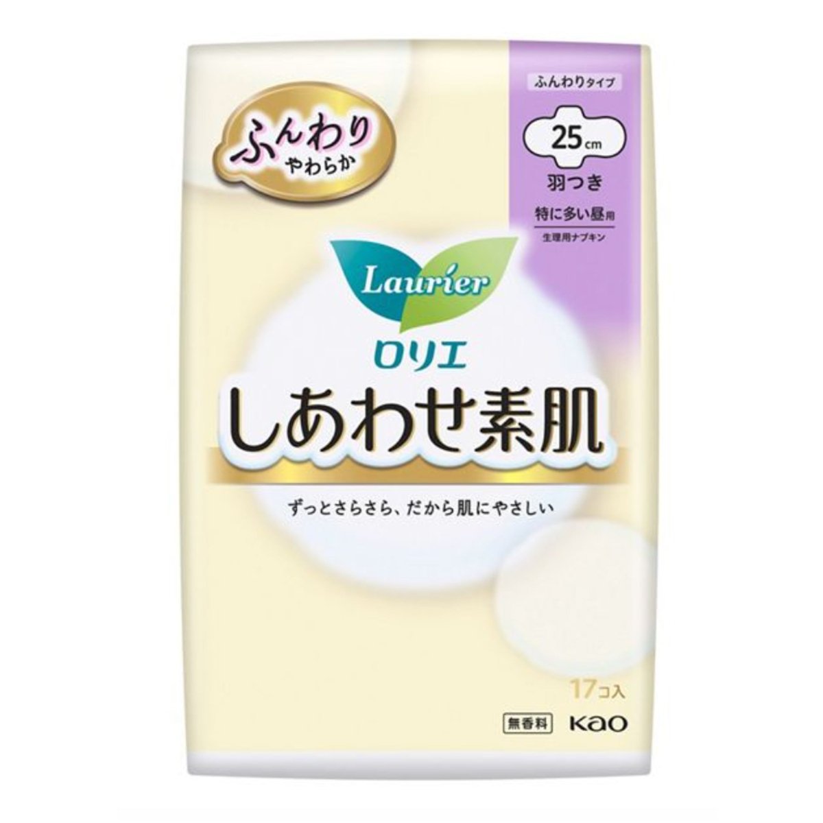 KAO Laurier F Happy Feminine Pads Thin with Wings 25cm 17 Pads Health & Beauty oceanbuy beauty markham toronto free ship USA asian korean skincare
