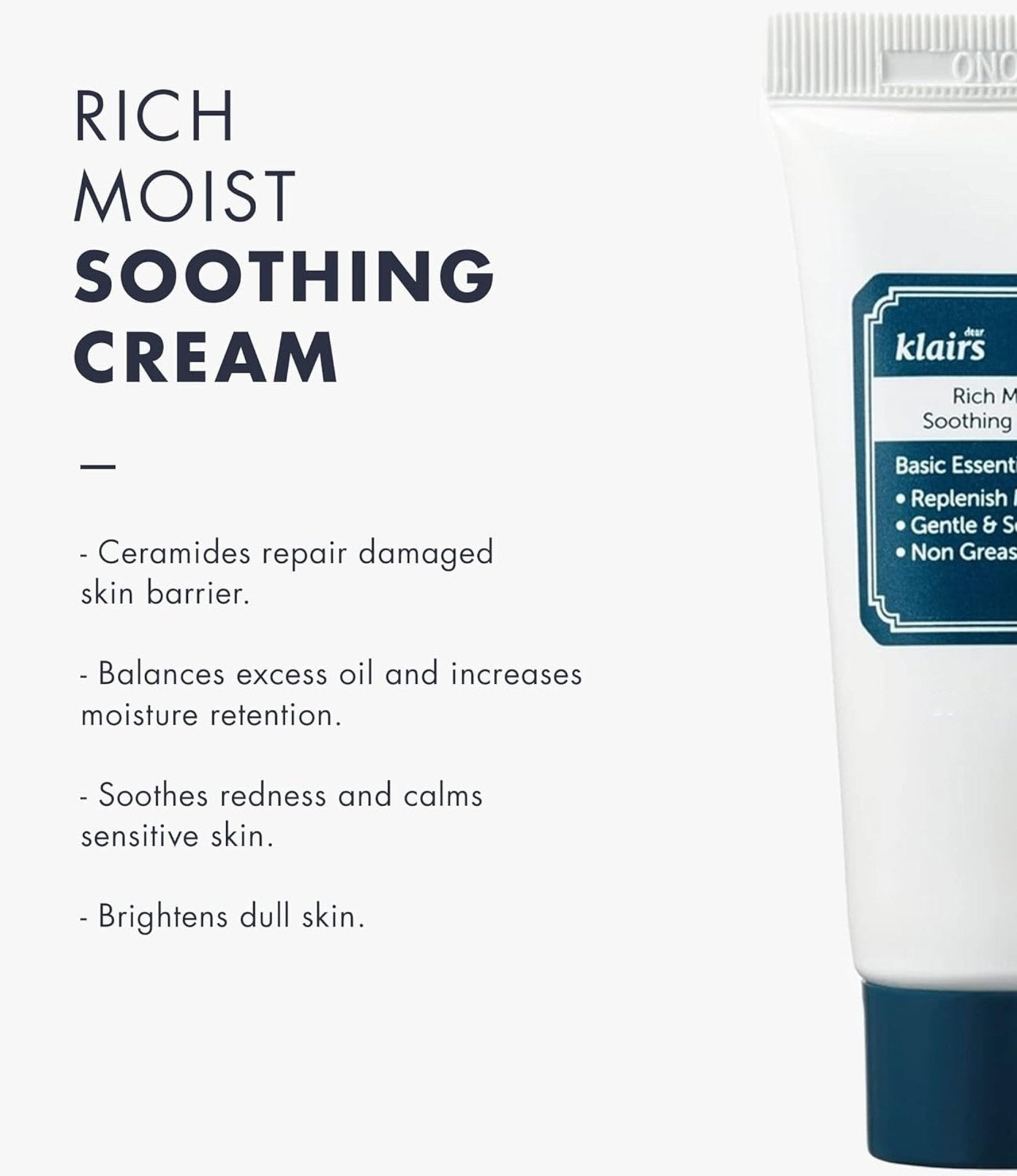 DEAR KLAIRS Rich Moist Soothing Cream 80ml Health & Beauty oceanbuy.ca markham toronto free ship USA asian korean skincare