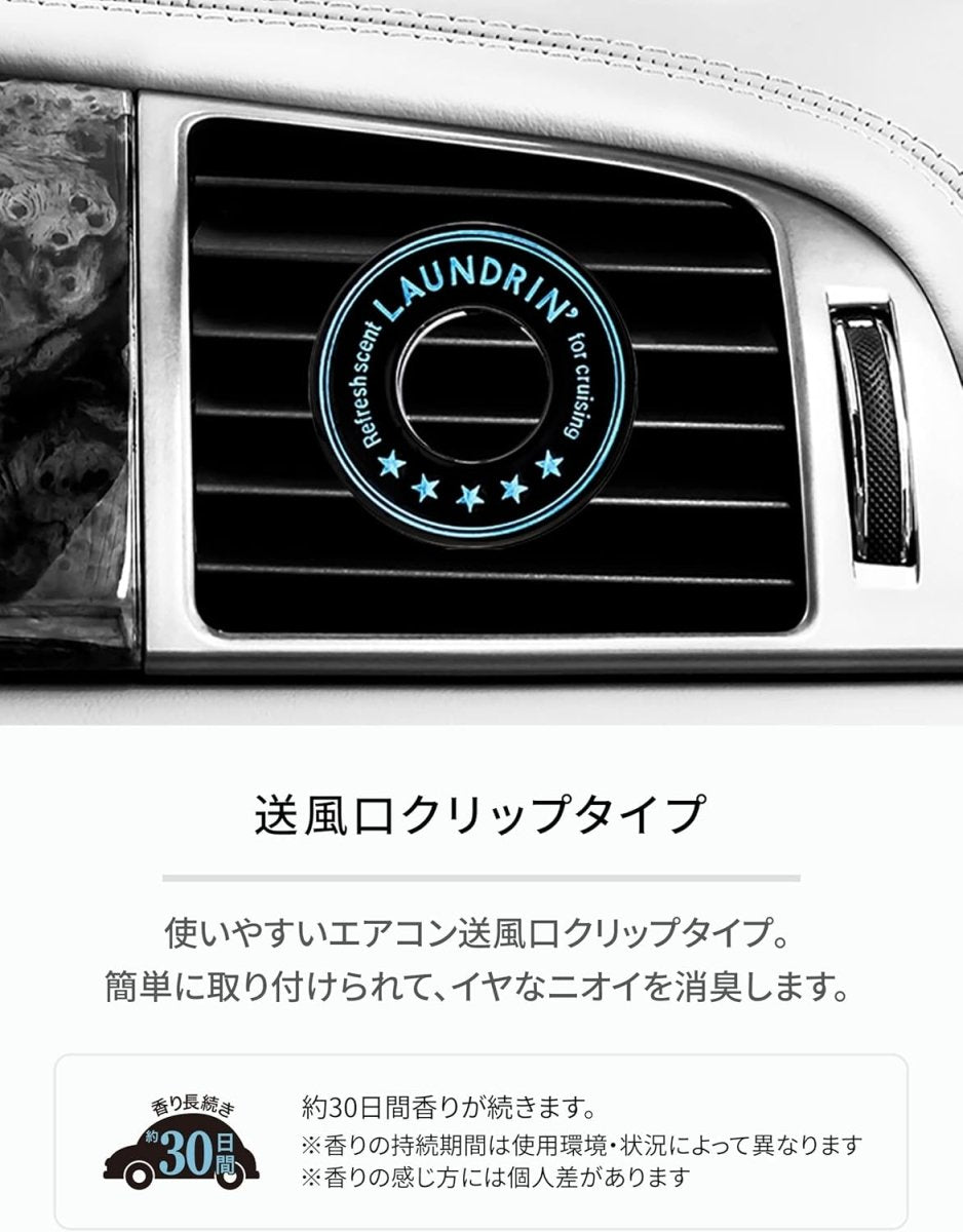 LAUNDRIN Car Fragrance 1EA - No.7 Home & Garden