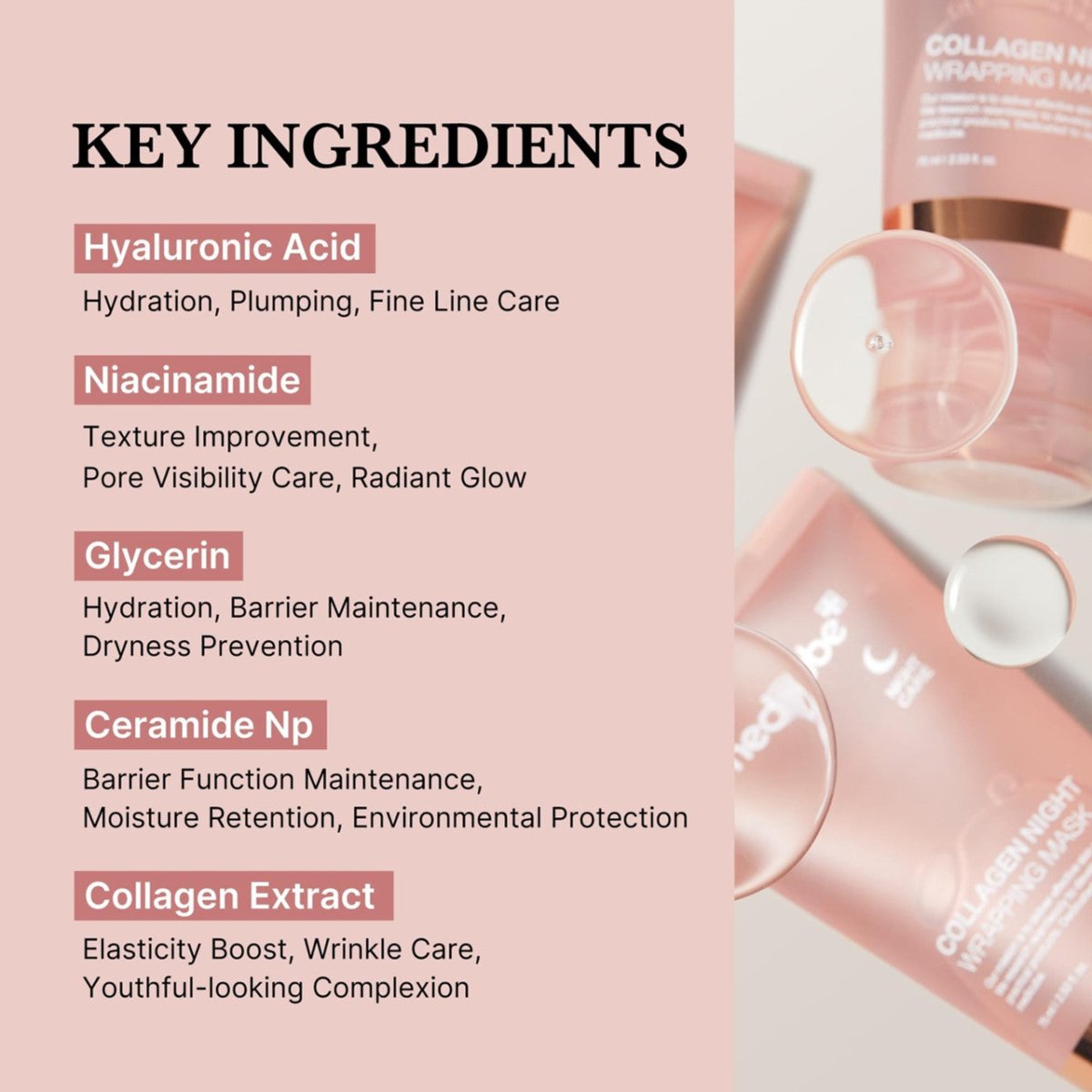 MEDICUBE Collagen Night Wrapping Mask 75ml Health & Beauty oceanbuy beauty markham toronto free ship USA asian korean skincare