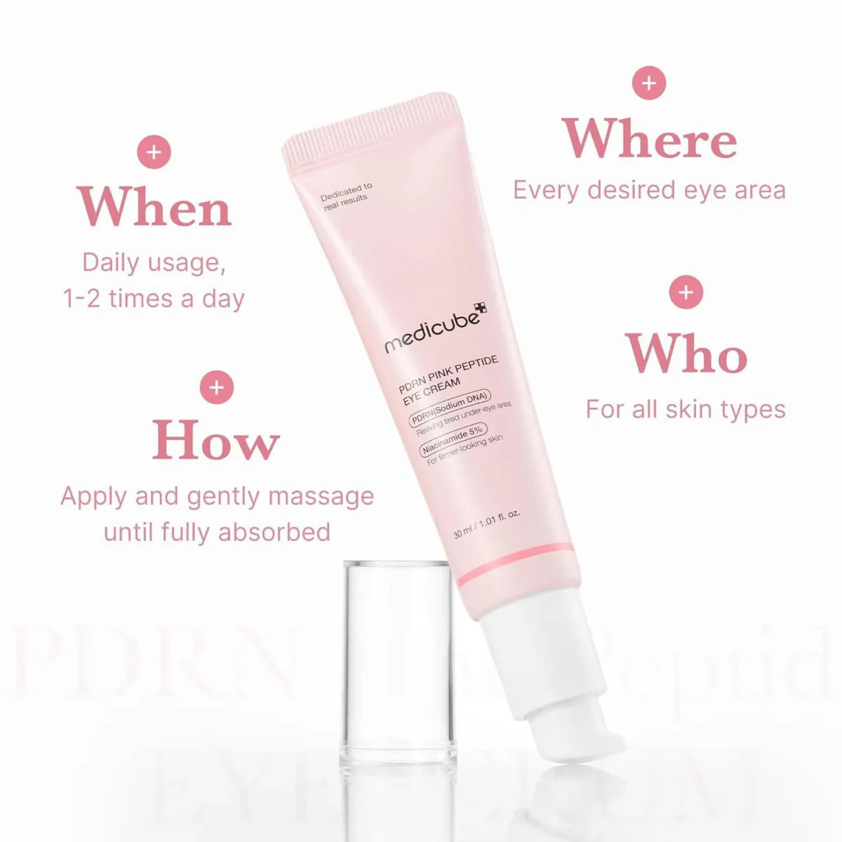 MEDICUBE PDRN Pink Peptide Eye Serum 30ml Health & Beauty
