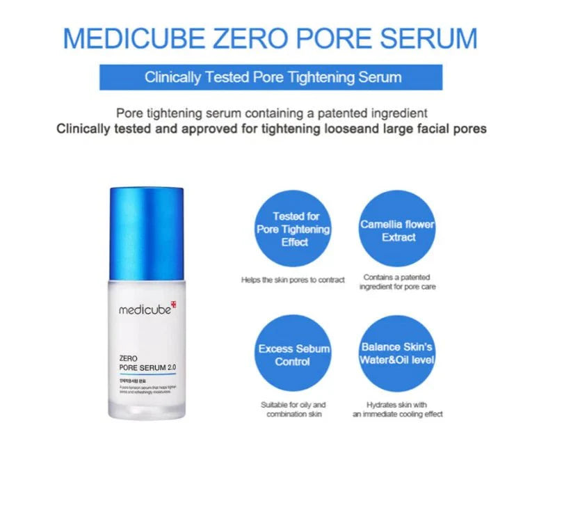 MEDICUBE Zero Pore Serum 2.0 37ml Health & Beauty