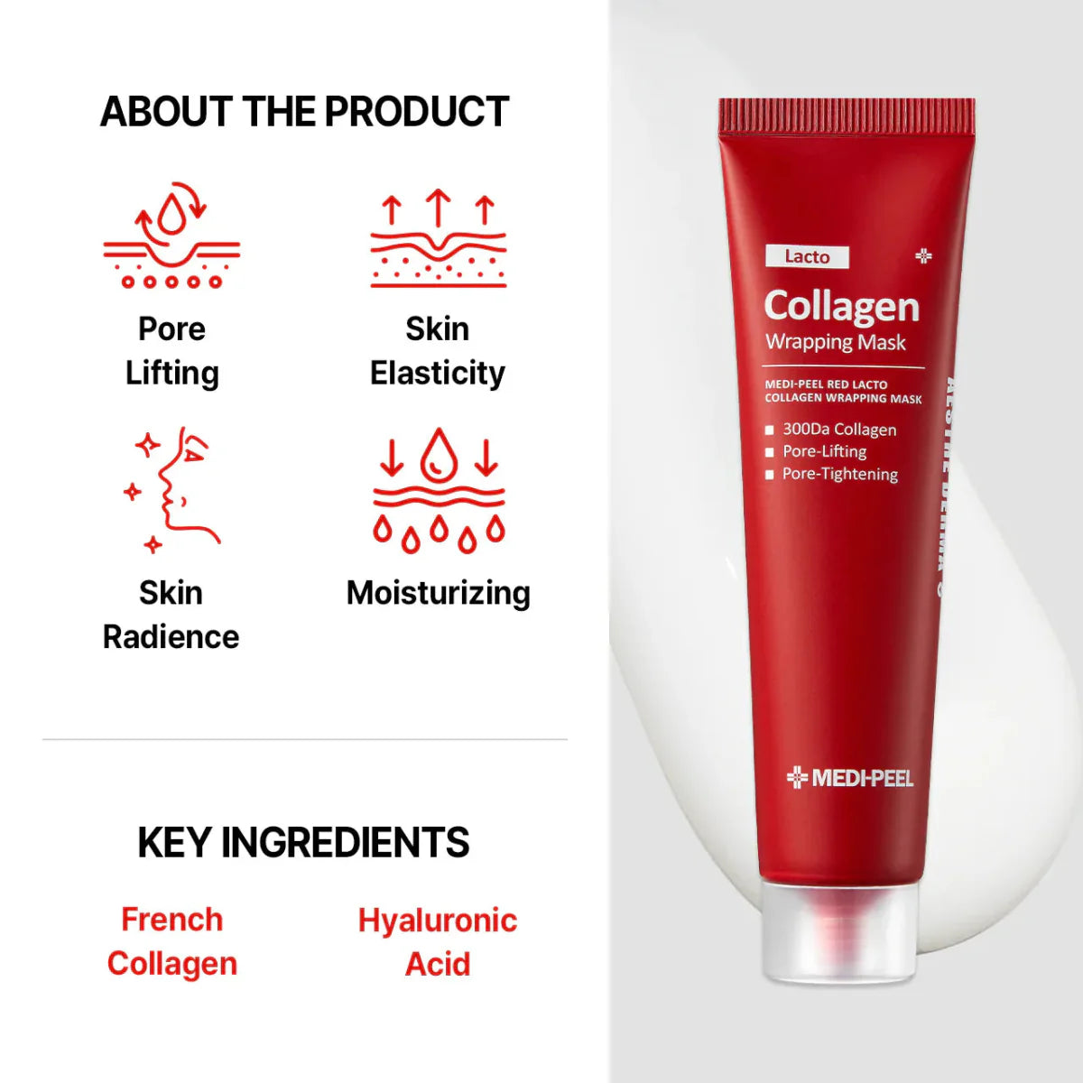 MEDIPEEL Red Lacto Collagen Wrapping Mask 70ml Health & Beauty
