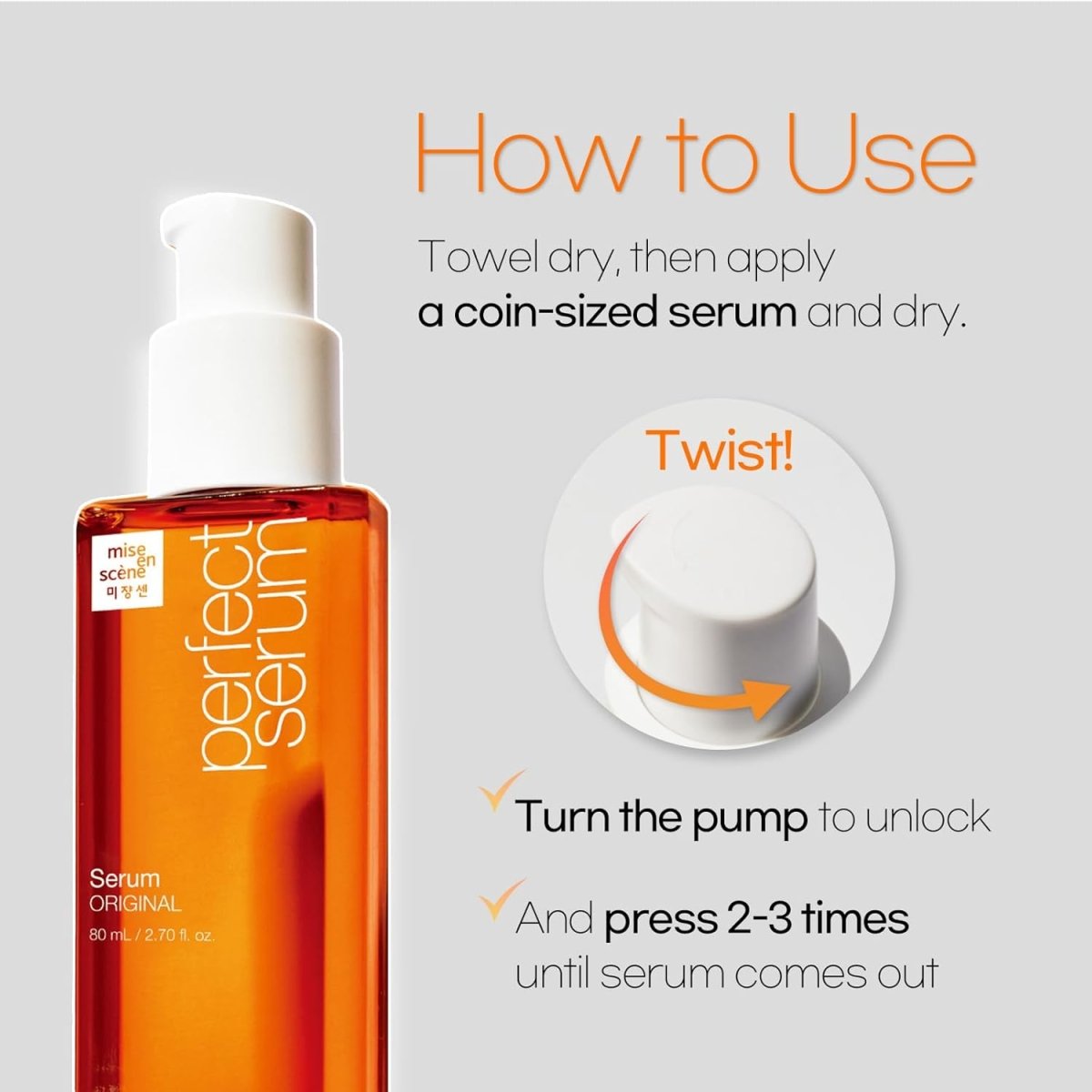 MISE EN SCENE Perfect Serum Original 80ml NEW PACKAGE Hair Care oceanbuy beauty markham toronto free ship USA asian korean skincare