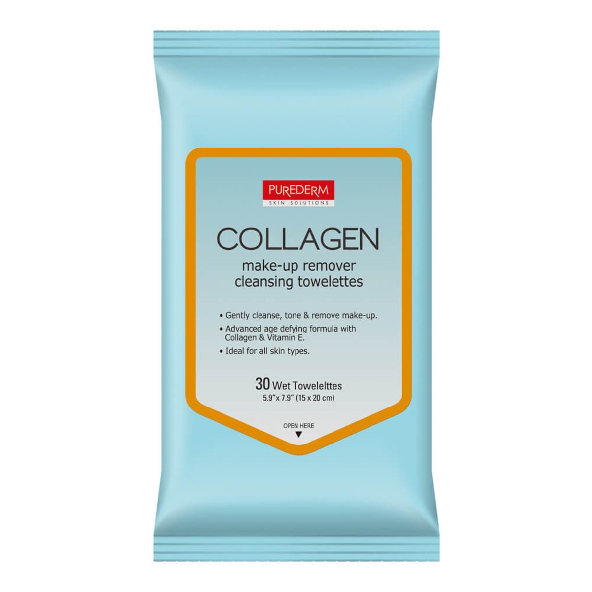 PUREDERM Collagen Make - Up Remover Cleansing Towelettes 30Pcs Health & Beauty oceanbuy beauty markham toronto free ship USA asian korean skincare