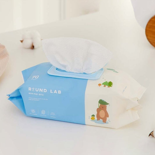 ROUND LAB Baby Mild Wet Wipes 70Pcs Health & Beauty oceanbuy beauty markham toronto free ship USA asian korean skincare