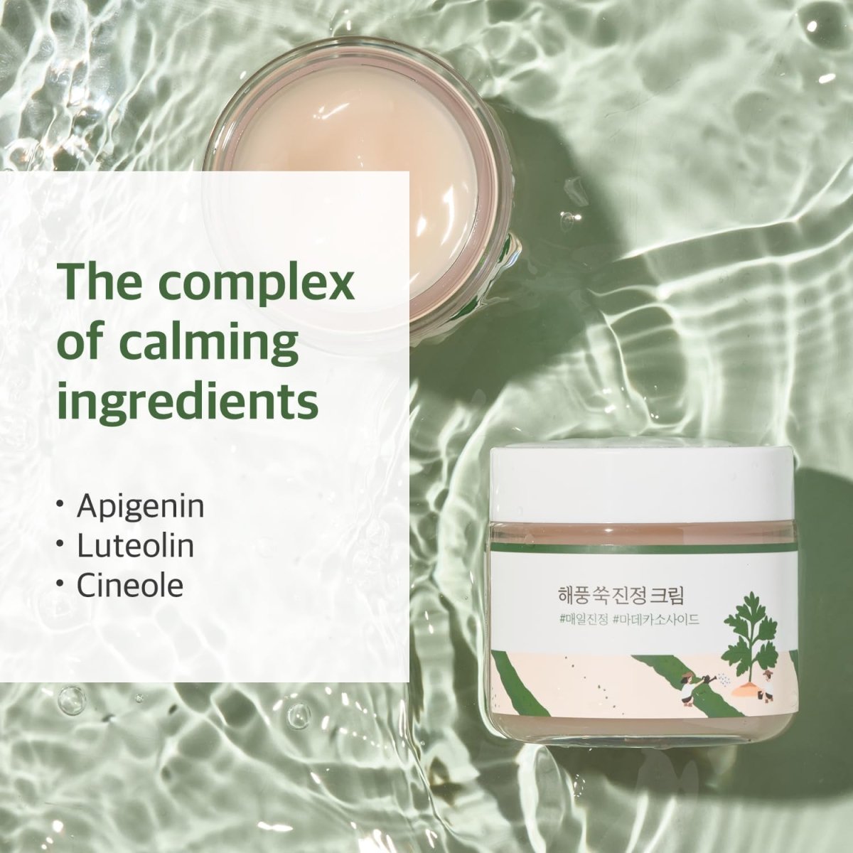 ROUND LAB Mugwort Calming Cream 80ml Health & Beauty