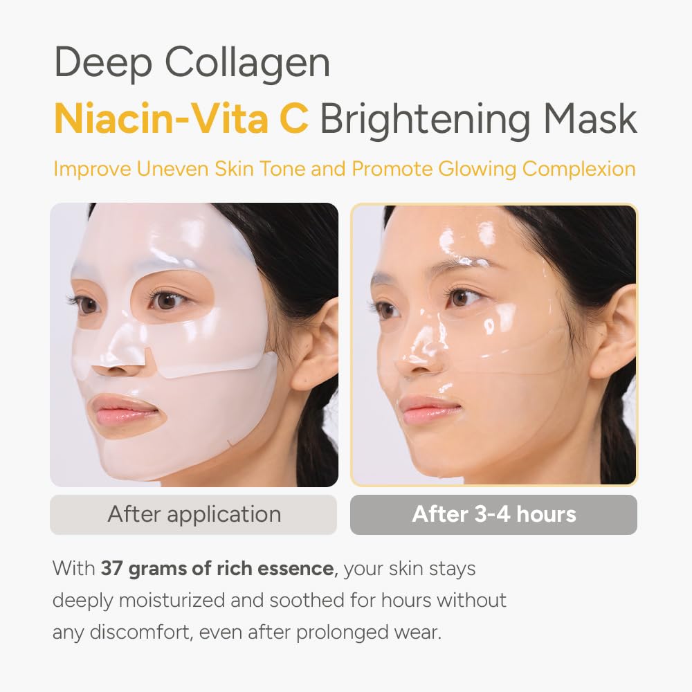 SUNGBOON EDITOR Deep Collagen Niacin - Vita C Brightening Mask 4Pcs Health & Beauty oceanbuy beauty markham toronto free ship USA asian korean skincare